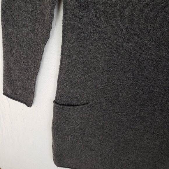 KOKUN 100% Cashmere Sweater Dress Tunic Knit Gray size S Relaxed Fit Lagenlook - Picture 4 of 11